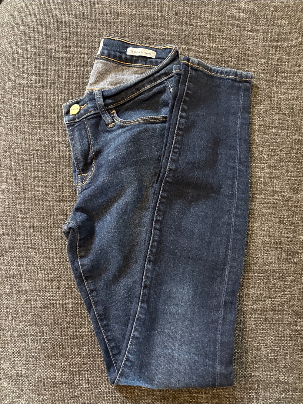 Frame Denim Dark Blue Skinny Jeans
